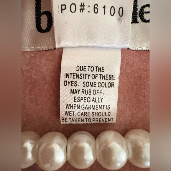 VTG Bagatelle Pale Pink Suede Blazer Size 16 L/XL - Picture 11 of 16